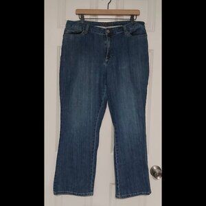 Boot Cut Outdoors Country Cowboys St Johns Bay Women’s Blue Pants Size 16 Short